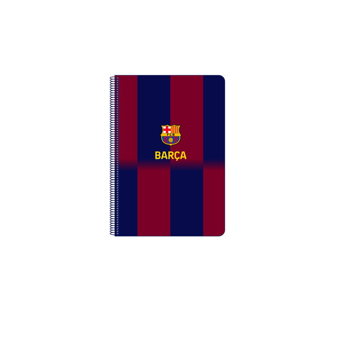 Safta Cuaderno Espiral Folio F.C. Barcelona 1ª Equipación 25/26, 80 Hojas Cuadriculadas