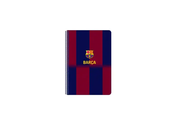 Safta Cuaderno Espiral Folio F.C. Barcelona 1ª Equipación 25/26, 80 Hojas Cuadriculadas
