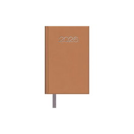 Dohe Lisboa Agenda Anual 2026 Cosida Tapa Polipiel Camel 85x130 mm