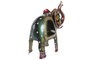 DKD Home Decor Figura de Elefante con Campana en Hierro, Surtido de 2 Unidades