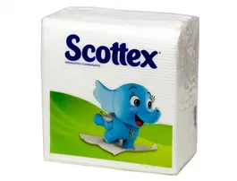 Scottex Servilleta Original 1 Capa Blanca 30x30 cm Paquete 64 Unidades