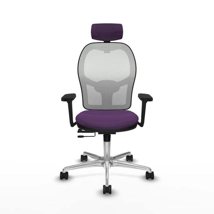 PIQUERAS Y CRESPO Silla de oficina Jorquera con Mecanismo Sincro/Traslack, Morado y Blanco PIQUERAS Y CRESPO Silla de oficina Jorquera con Mecanismo Sincro/Traslack, Morado y Blanco