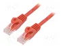 GEMBIRD Cable de Red Cat6 U/UTP 3m Rojo PP6U-3M/R