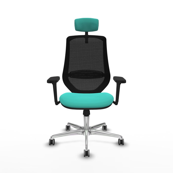 PIQUERAS Y CRESPO Silla de oficina Mardos con mecanismo Sincro, Turquesa y Negro PIQUERAS Y CRESPO Silla de oficina Mardos con mecanismo Sincro, Turquesa y Negro