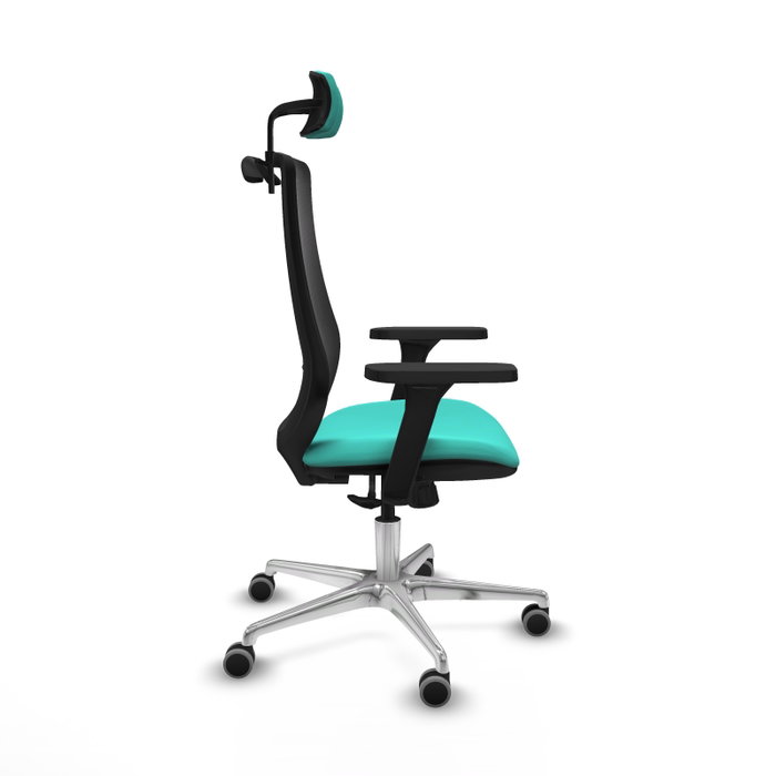 PIQUERAS Y CRESPO Silla de oficina Mardos con mecanismo Sincro, Turquesa y Negro PIQUERAS Y CRESPO Silla de oficina Mardos con mecanismo Sincro, Turquesa y Negro