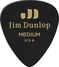 Dunlop Pack 12 Púas Genuine Celluloid Classic Negro - Medium