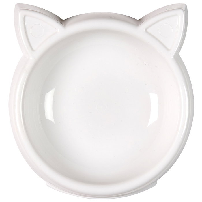 The Concept Factory Comedero Gato Forma Cabeza Gato Diámetro 14 cm Medidas 13.5x16 cm