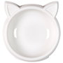 The Concept Factory Comedero Gato Forma Cabeza Gato Diámetro 14 cm Medidas 13.5x16 cm