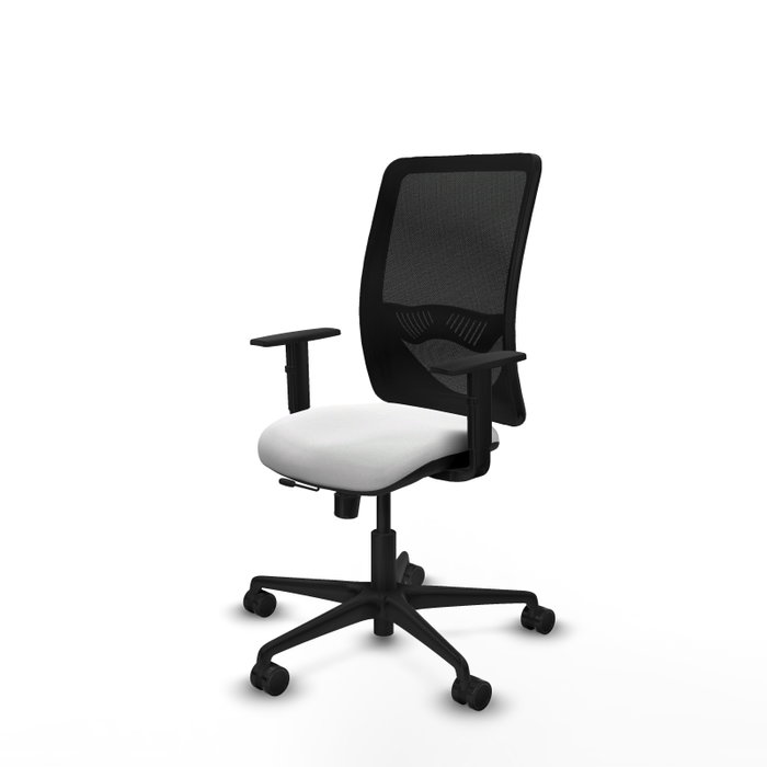 PIQUERAS Y CRESPO Silla de oficina Zulema con mecanismo Sincro/Traslack, Blanco y Negro PIQUERAS Y CRESPO Silla de oficina Zulema con mecanismo Sincro/Traslack, Blanco y Negro