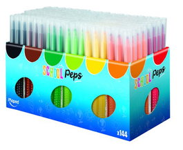 Rotulador Fibra Maped Color´Peps Long Life Ultralavable School Pack De 144