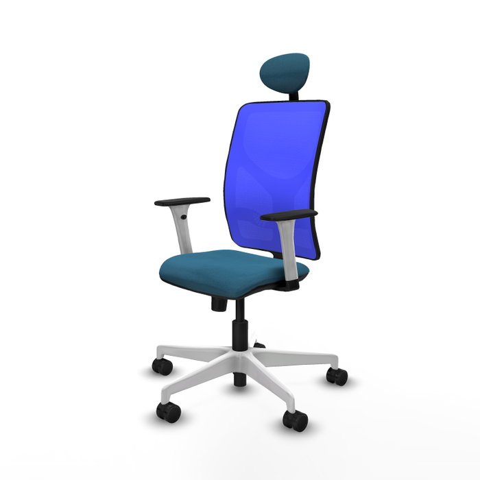 PIQUERAS Y CRESPO Silla de oficina Motilla con mecanismo Sincro, Verde petróleo y Azul PIQUERAS Y CRESPO Silla de oficina Motilla con mecanismo Sincro, Verde petróleo y Azul