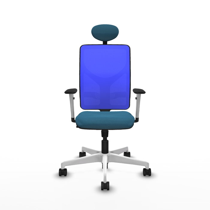 PIQUERAS Y CRESPO Silla de oficina Motilla con mecanismo Sincro, Verde petróleo y Azul PIQUERAS Y CRESPO Silla de oficina Motilla con mecanismo Sincro, Verde petróleo y Azul