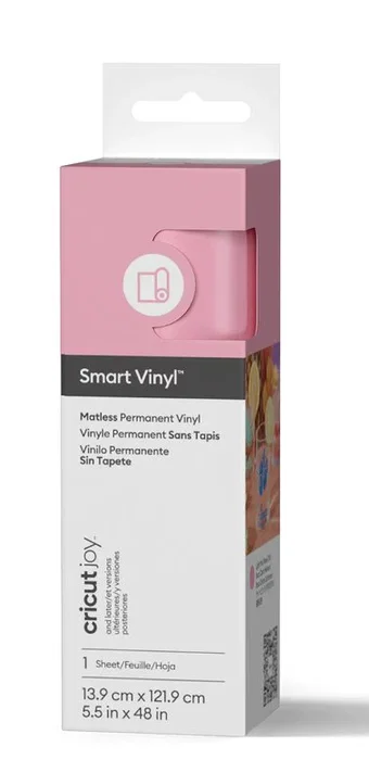 Cricut Smart Vinyl Permanent Joy Rosa claro Mate 14x122cm Cricut Smart Vinyl Permanent Joy Rosa claro Mate 14x122cm