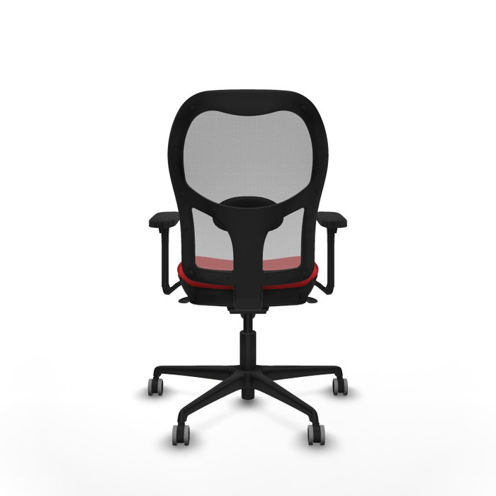 PIQUERAS Y CRESPO Silla de oficina Jorquera con mecanismo Sincro, Rojo y Gris PIQUERAS Y CRESPO Silla de oficina Jorquera con mecanismo Sincro, Rojo y Gris