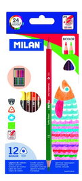 Lapices Milan Bicolor Caja De 12
