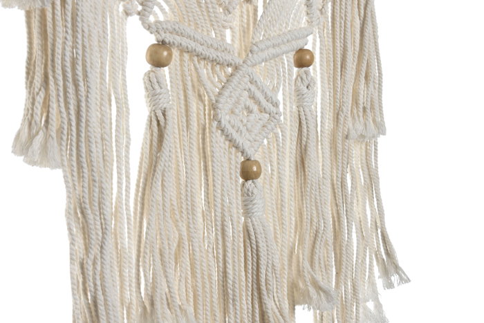 DKD Home Decor Atrapasueños Macramé Algodón y Ratán, Pack de 2 Surtidos DKD Home Decor Atrapasueños Macramé Algodón y Ratán, Pack de 2 Surtidos