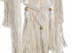 DKD Home Decor Atrapasueños Macramé Algodón y Ratán, Pack de 2 Surtidos