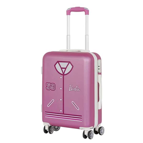 Karactermania Barbie Varsity Maleta Cabina ABS 4 Ruedas 55x38x20 cm