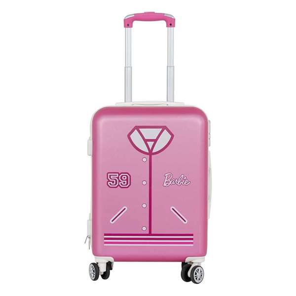 Karactermania Barbie Varsity Maleta Cabina ABS 4 Ruedas 55x38x20 cm