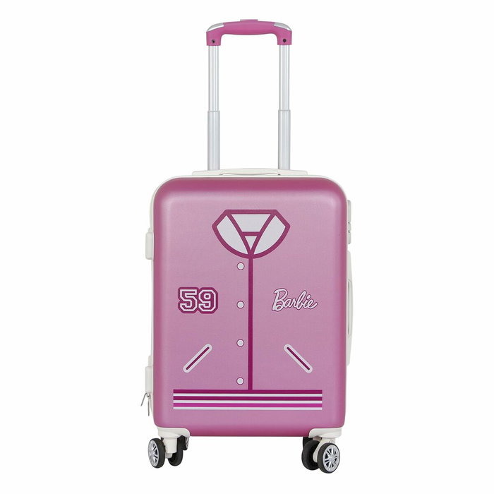 Karactermania Barbie Varsity Maleta de Cabina Rosa 4 Ruedas Karactermania Barbie Varsity Maleta de Cabina Rosa 4 Ruedas