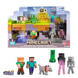 Mattel Pack Construcci3n De Mundos Minecraft Jfg66 7 Figuras 8,25 Cm Codigo Digital