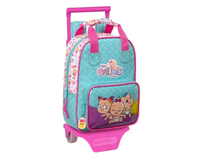 Safta Mochila con Carro The Bellies (Blanca, Turquesa y Morada) Safta Mochila con Carro The Bellies (Blanca, Turquesa y Morada)