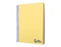 Liderpapel Cuaderno espiral A5 micro wonder tapa plástico 120h 90gr cuadro 5mm 5 bandas 6 taladros color amarillo