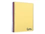 Liderpapel Cuaderno espiral A5 micro wonder tapa plástico 120h 90gr cuadro 5mm 5 bandas 6 taladros color amarillo