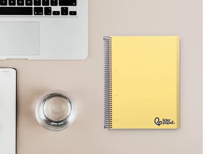 Liderpapel Cuaderno espiral A5 micro wonder tapa plástico 120h 90gr cuadro 5mm 5 bandas 6 taladros color amarillo Liderpapel Cuaderno espiral A5 micro wonder tapa plástico 120h 90gr cuadro 5mm 5 bandas 6 taladros color amarillo