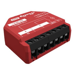 Shelly 1PM Gen3 Interruptor inteligente WiFi/Bluetooth 16A Rojo