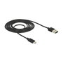 DeLOCK Cable EASY-USB 2.0 USB-A a Micro-B Negro 2 m