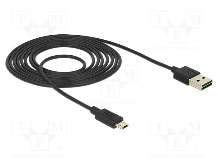 DeLOCK Cable USB 2.0 Tipo A a Micro-B de 2 m, Negro DeLOCK Cable USB 2.0 Tipo A a Micro-B de 2 m, Negro