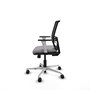 PIQUERAS Y CRESPO Silla de oficina Yunquera con mecanismo Sincro/Traslack Gris y Negro