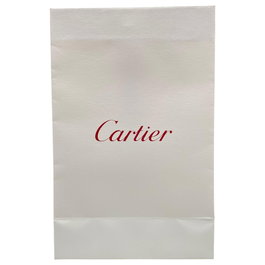 Conjunto, Cartier, Cartier, Compras, Bolsa de cartón GWP, Blanco, 10 uds
