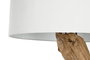 DKD Home Decor Lámpara Techo Lamps 2c 24 Hecho a Mano Teca Hierro 65 x 65 x 50 cm