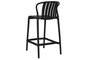 DKD Home Decor Taburete Urban Negro 49 x 92 x 50 cm (4 Unidades)