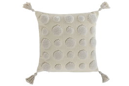 DKD Home Decor Cojín de Poliéster Crudo 45x8x45 cm