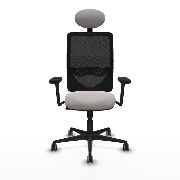 PIQUERAS Y CRESPO Silla de oficina Zulema con mecanismo Sincro, Blanco y Negro PIQUERAS Y CRESPO Silla de oficina Zulema con mecanismo Sincro, Blanco y Negro