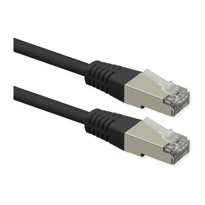ROLINE Patchkabel Cat.6 Class E PoE S/FTP PiMF negro 10m