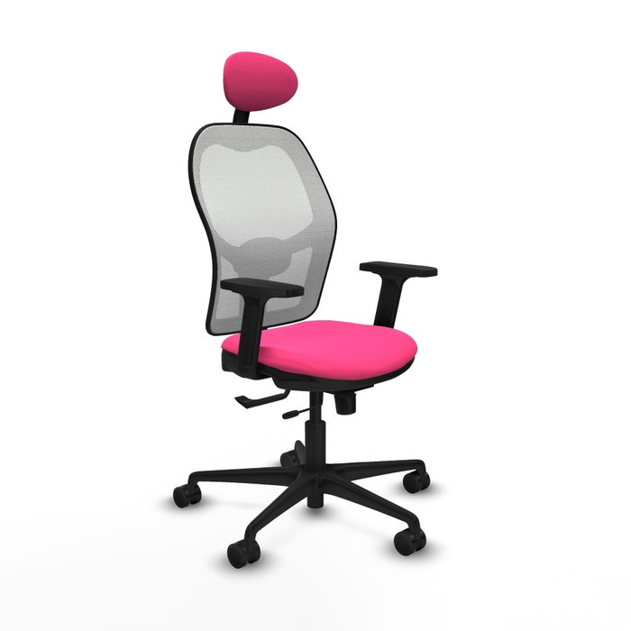 PIQUERAS Y CRESPO Silla de oficina Jorquera Rosa y Blanco PIQUERAS Y CRESPO Silla de oficina Jorquera Rosa y Blanco