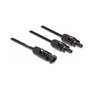 DeLOCK Cable divisor solar DL4 1 x macho a 2 x hembra 30 cm negro