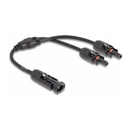 DeLOCK Cable divisor solar DL4 1 x macho a 2 x hembra 30 cm negro