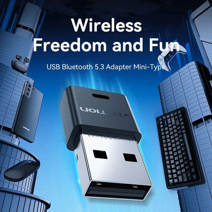 Vention Adaptador USB Bluetooth 5.3 NAHB0 Negro