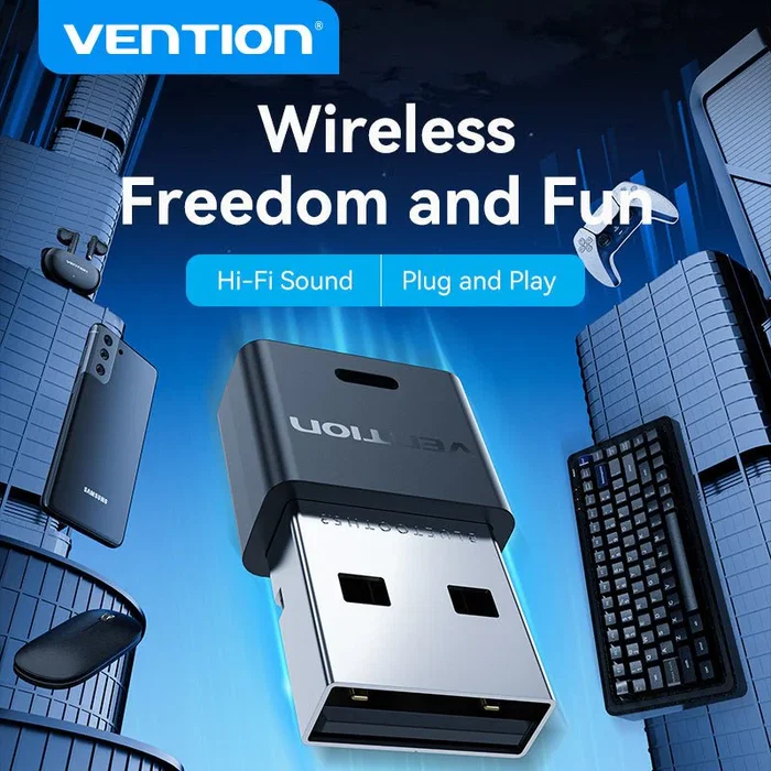 Vention Adaptador USB Bluetooth 5.3 NAHB0 Negro