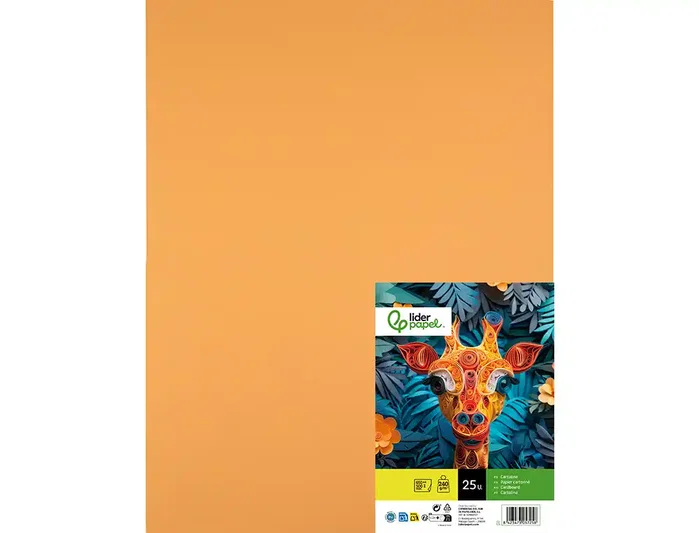 Liderpapel Cartulina Avellana 50x65 cm 240g/m2 (25 hojas)