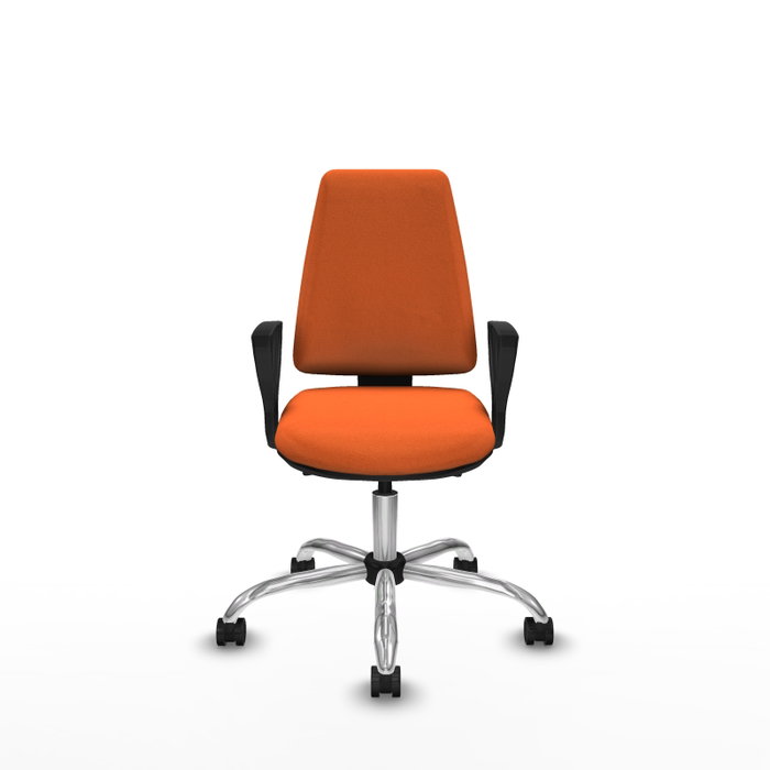 PIQUERAS Y CRESPO Silla de oficina Elche Naranja con Mecanismo Asincro