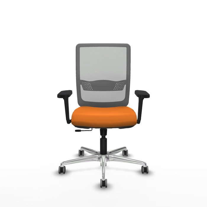 PIQUERAS Y CRESPO Silla de oficina Haches Naranja y Gris
