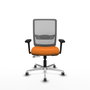 PIQUERAS Y CRESPO Silla de oficina Haches Naranja y Gris