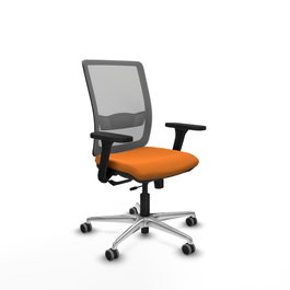 PIQUERAS Y CRESPO Silla de oficina Haches Naranja y Gris