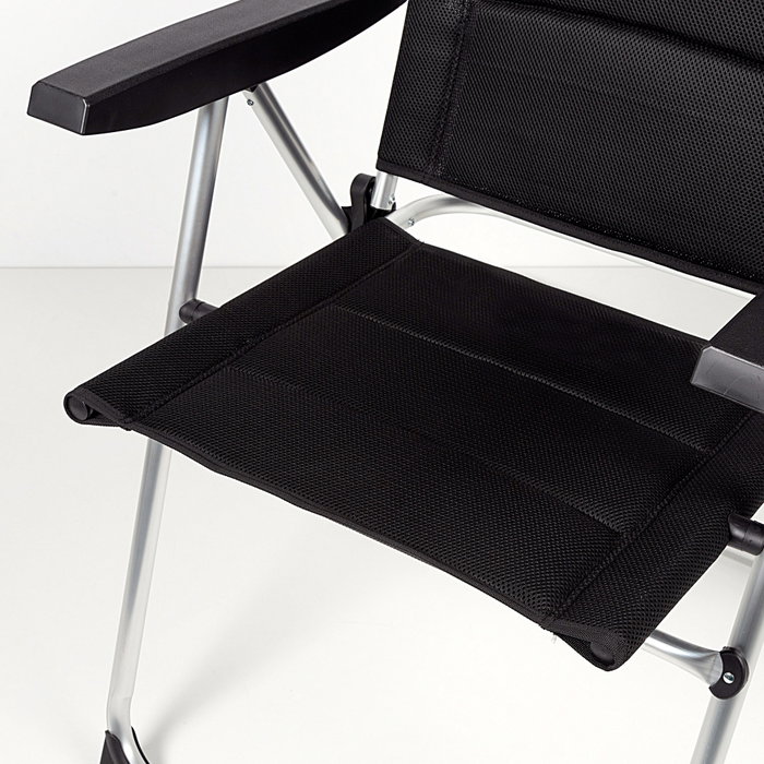 Aktive Silla plegable de jardín acolchado Deluxe respaldo alto multiposición